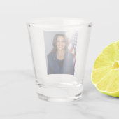 President kandidaat Kamala Harris US 2024 Shot Glas (Achterkant)
