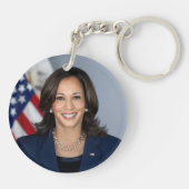 President kandidaat Kamala Harris US 2024 Sleutelhanger (Achterkant)