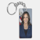 President kandidaat Kamala Harris US 2024 Sleutelhanger (Voorkant Links)