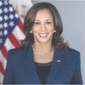 President kandidaat Kamala Harris US 2024 Sticker (Voorkant)