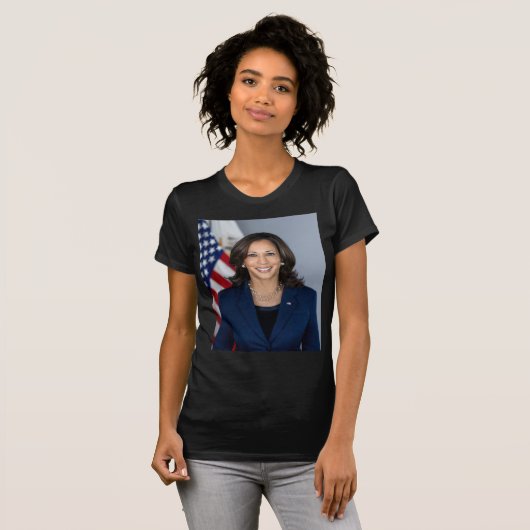 President kandidaat Kamala Harris US 2024 T-shirt (Voorkant volledig)