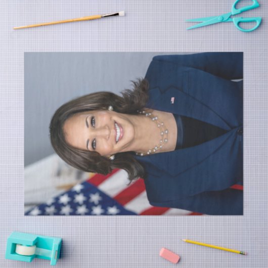 President kandidaat Kamala Harris US 2024 Tissuepapier (Craft)