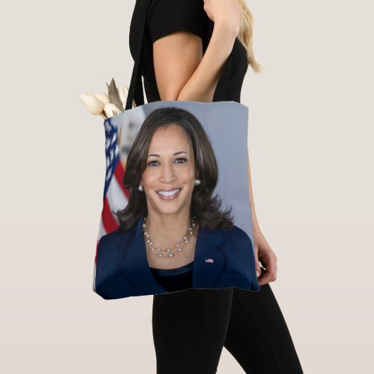 President kandidaat Kamala Harris US 2024 Tote Bag (Dichtbij)