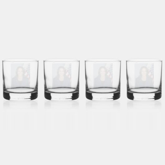 President kandidaat Kamala Harris US 2024 Whisky Glas (Rechts)