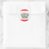 President kandidaat. Ronde Sticker (Tas)
