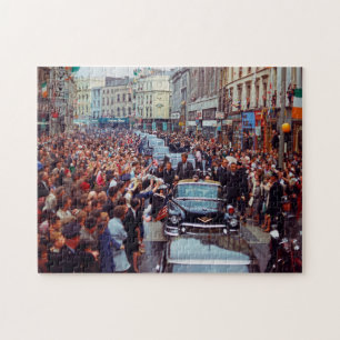 President Kennedy bezoekt Ierland. Legpuzzel