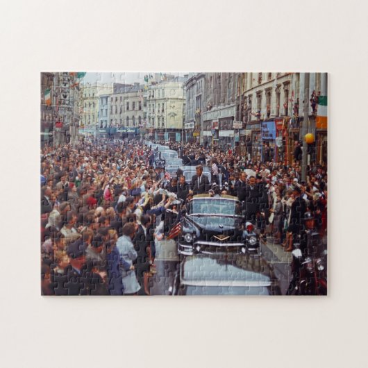 President Kennedy bezoekt Ierland. Legpuzzel (Horizontaal)