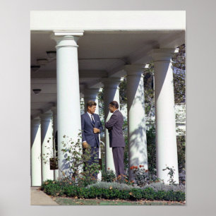 President Kennedy en Robert McNamara Poster
