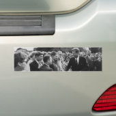 President Kennedy Greets Peace Corps Volunteers Bumpersticker (Op auto)