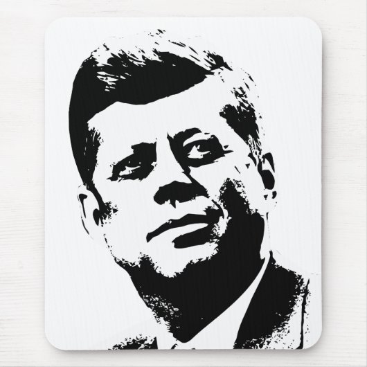 President Kennedy - Zwart-wit Muismat (Voorkant)
