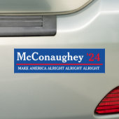 President keuze bumpersticker (Op auto)