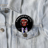 "President Kwaad" met Trumpenstein Afbeelding Ronde Button 7,6 Cm (In situ)