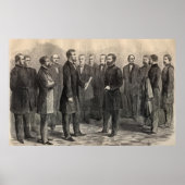 President Lincoln en algemene subsidie Poster (Voorkant)