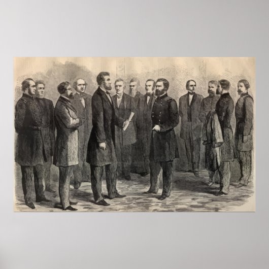 President Lincoln en algemene subsidie Poster (Voorkant)