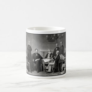 President Lincoln en zijn kabinet Koffiemok