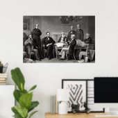 President Lincoln en zijn kabinet Poster (Thuiskantoor)