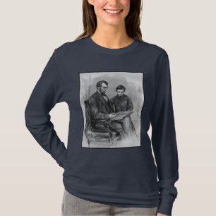 President Lincoln en zijn zoon T-shirt