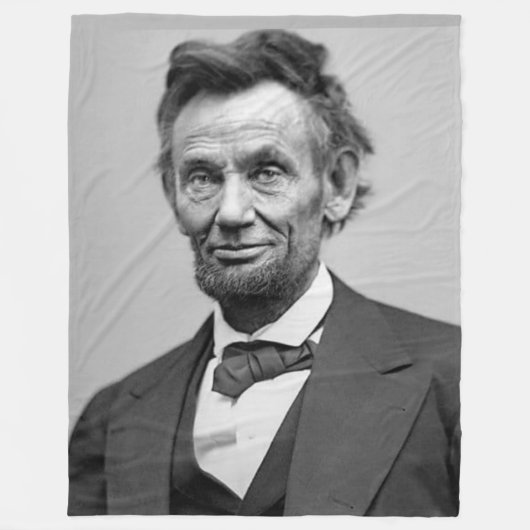PRESIDENT LINCOLN FLEECE DEKEN (Voorkant)