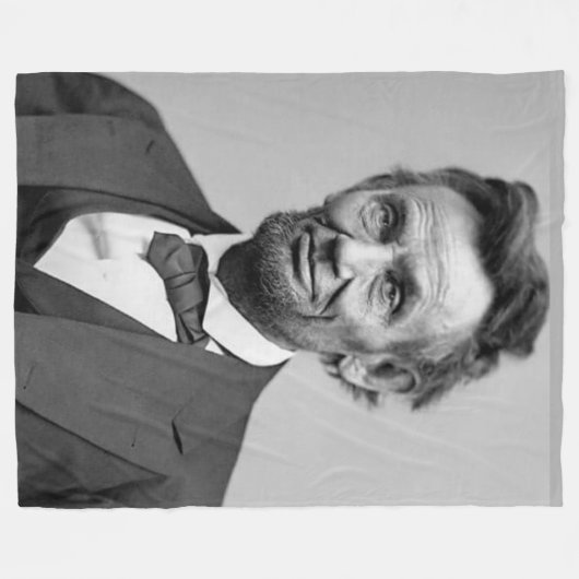 PRESIDENT LINCOLN FLEECE DEKEN (Voorkant (Horizontaal))