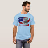 President Lincoln met 35 sterrenvlag T-shirt (Voorkant volledig)