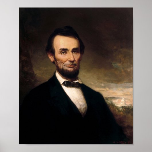 President Lincoln Portrait - George Henry Story Poster (Voorkant)