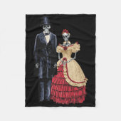 President Lincoln Skeleton, Halloween Skeleton Fleece Deken (Voorkant)