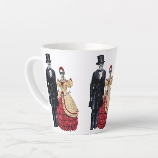 President Lincoln Skeleton, Halloween Skeleton Latte Mok (Linkerhoek)