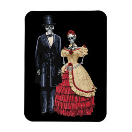 President Lincoln Skeleton, Halloween Skeleton Magneet