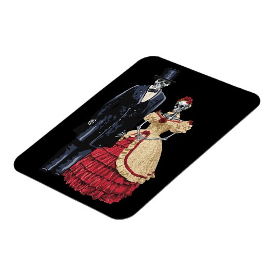 President Lincoln Skeleton, Halloween Skeleton Magneet (Linkerzijde)