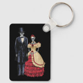 President Lincoln Skeleton, Halloween Skeleton Sleutelhanger (Achterkant)