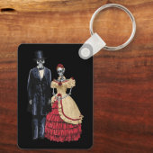 President Lincoln Skeleton, Halloween Skeleton Sleutelhanger (Achterkant)