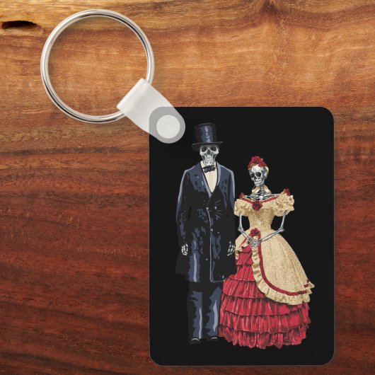 President Lincoln Skeleton, Halloween Skeleton Sleutelhanger (Voorkant)