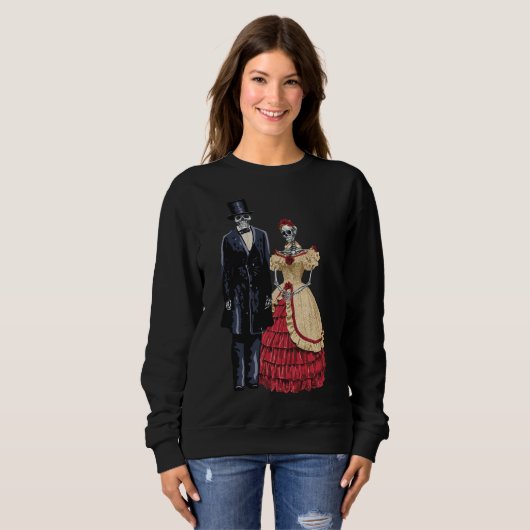 President Lincoln Skeleton, Halloween Skeleton Trui (Voorkant volledig)