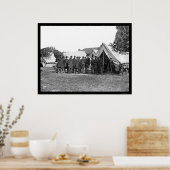 President Lincoln te Antietam 1862 Poster (Keuken)