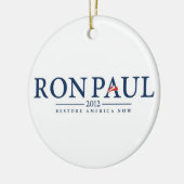 president logo politiek paul 2012 vs keramisch ornament (Links)