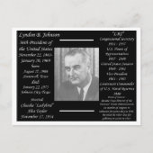 President Lyndon Johnson Briefkaart (Voorkant)
