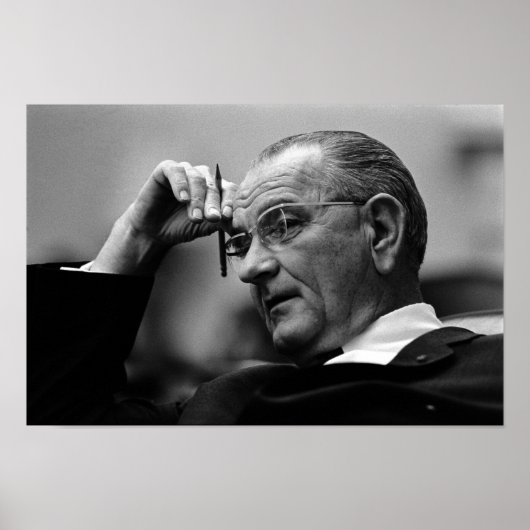 President Lyndon Johnson Poster (Voorkant)