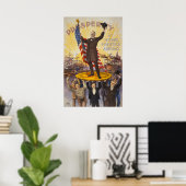 President McKinley op een gigantische munt Poster (Thuiskantoor)