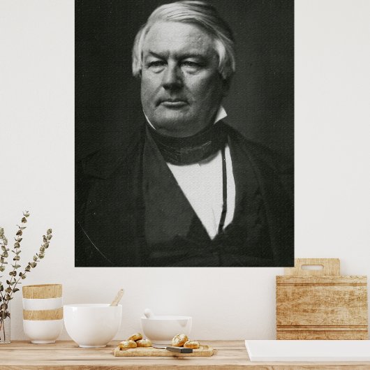 PRESIDENT MILLARD FILLMORE Daguerreotype Print (Keuken)