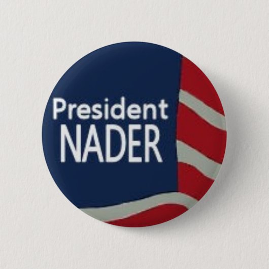 President Nader-vlag Ronde Button 5,7 Cm (Voorkant)