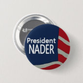 President Nader-vlag Ronde Button 5,7 Cm (Voorkant /achterkant)