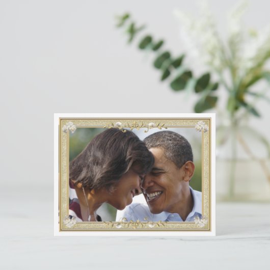 President Obama 1e reeks - Framed Keepomwille Briefkaart (Staand voorkant)