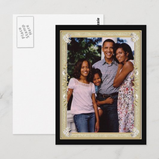President Obama 1e reeks - Framed Keepsakes Briefkaart (Voorkant / Achterkant)