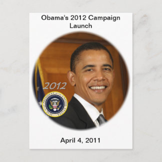 President Obama 2012 Campaign Launch Briefkaart