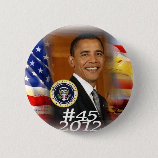 President Obama 2012 Campaign Launch Ronde Button 5,7 Cm (Voorkant)