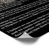 President Obama 2012 Victory Speech Poster (Hoek)