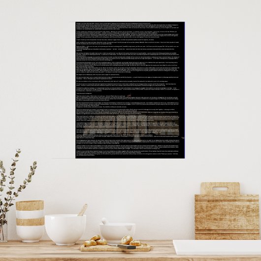 President Obama 2012 Victory Speech Poster (Keuken)