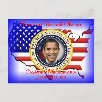 PRESIDENT OBAMA 2013 Inauguration Briefkaart