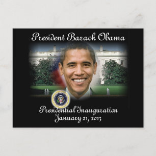 PRESIDENT OBAMA 2013 Inauguration Briefkaart