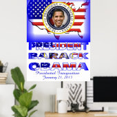 PRESIDENT OBAMA 2013 Inauguration Poster (Thuiskantoor)
